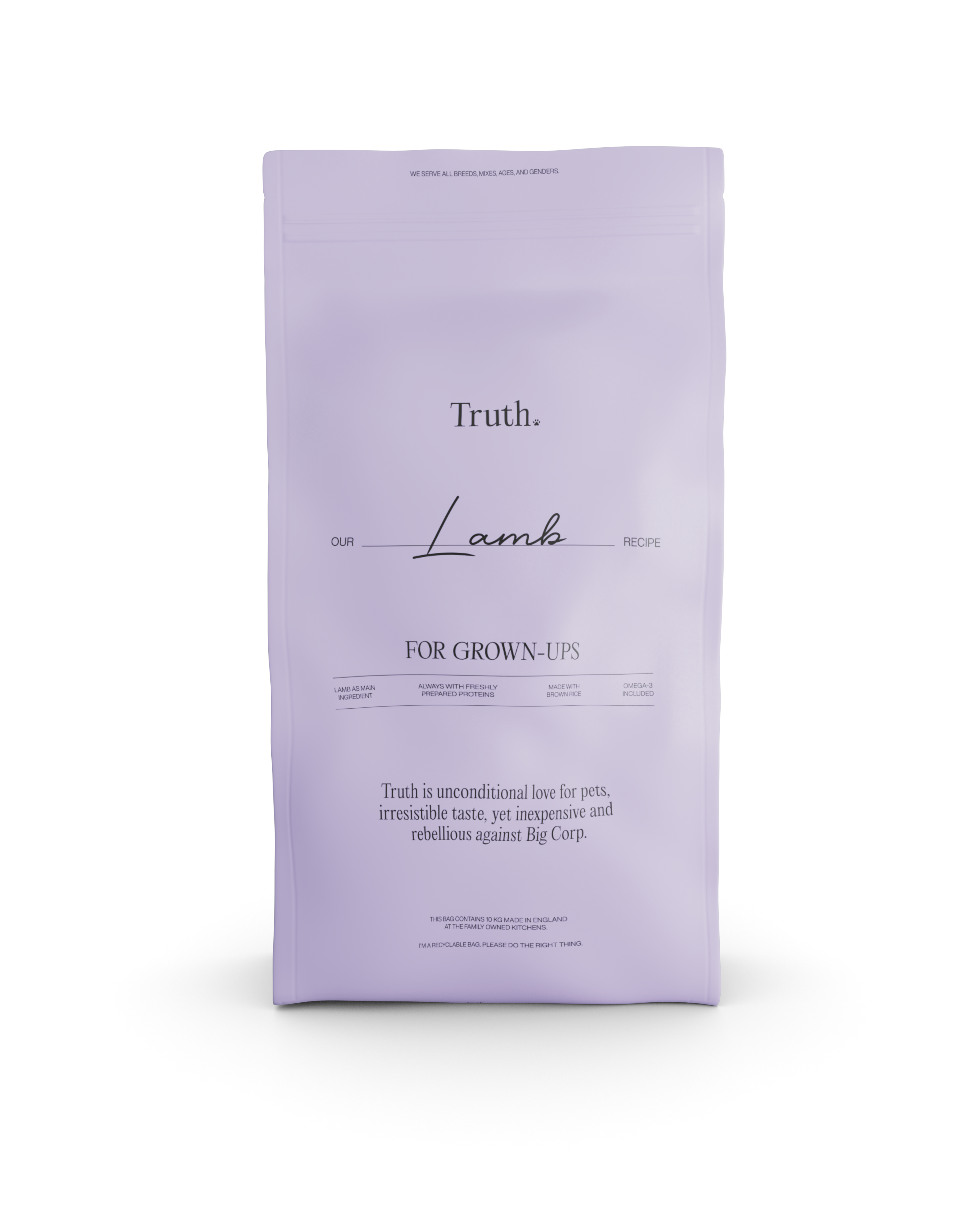 TRUTH PETS LAMB, 10KG