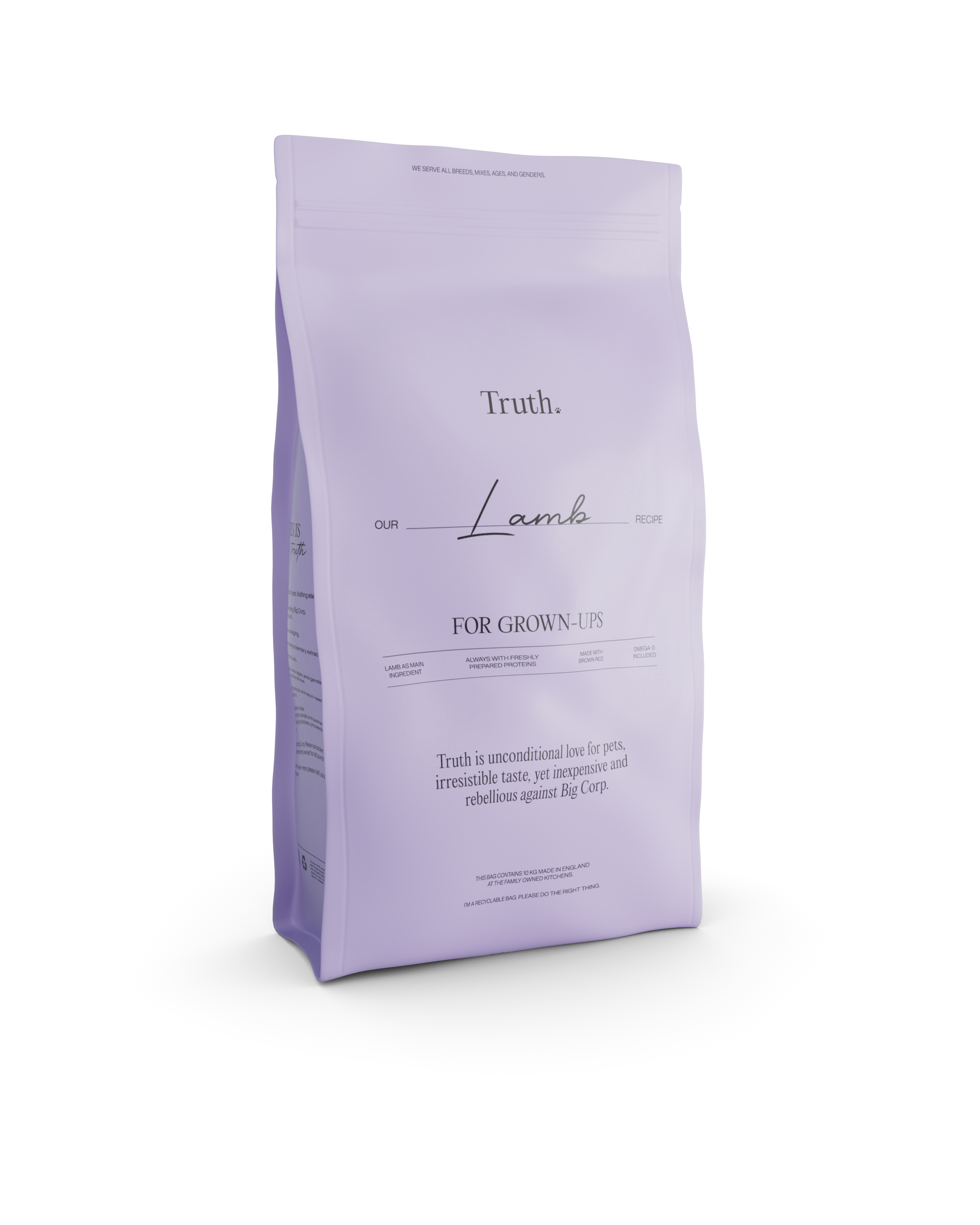 TRUTH PETS LAMB, 10KG