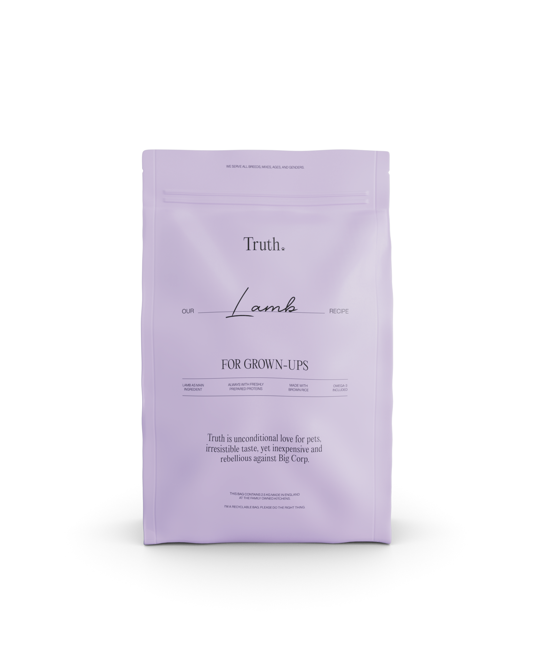 TRUTH PETS LAMB, 2,5KG
