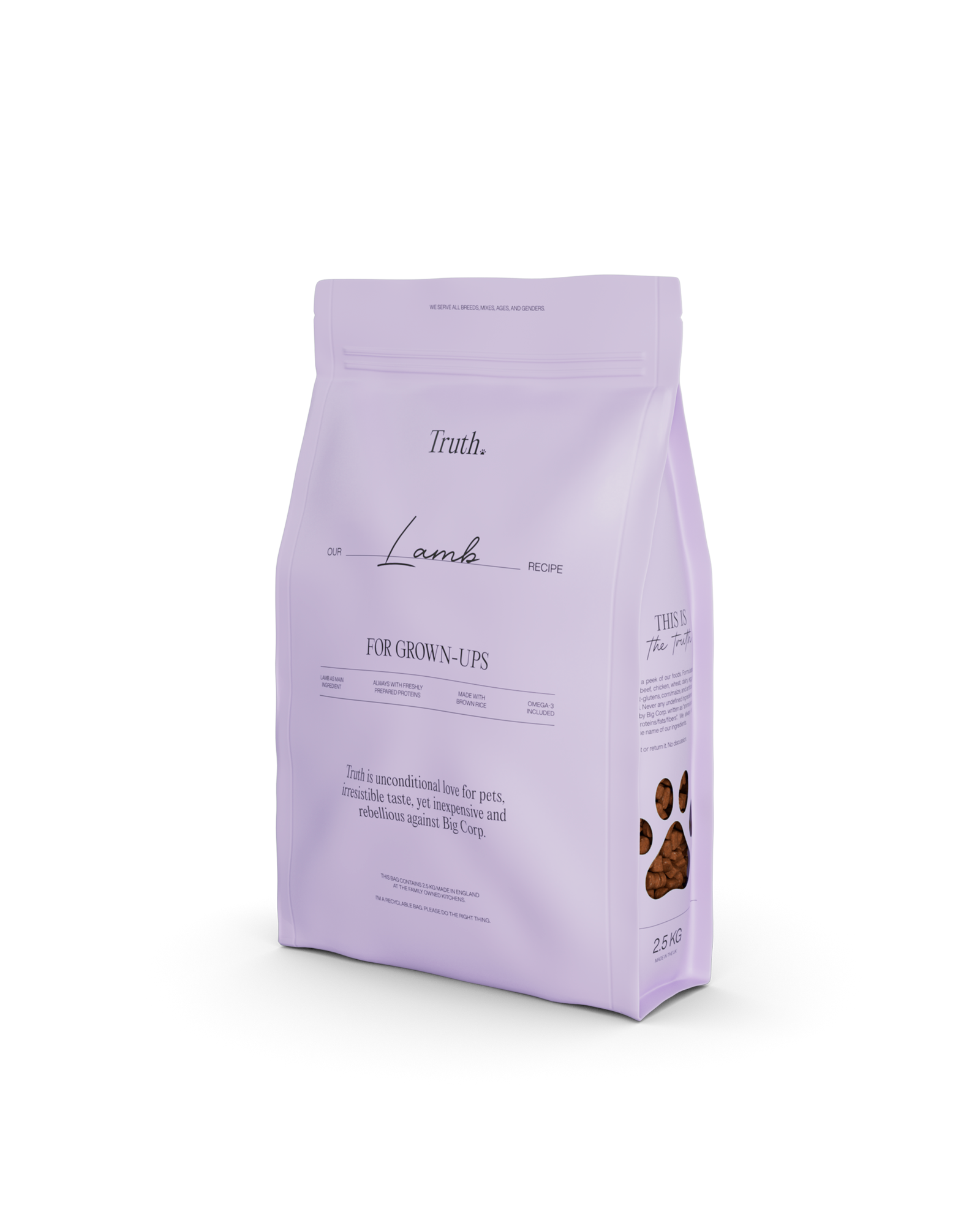 TRUTH PETS LAMB, 2,5KG