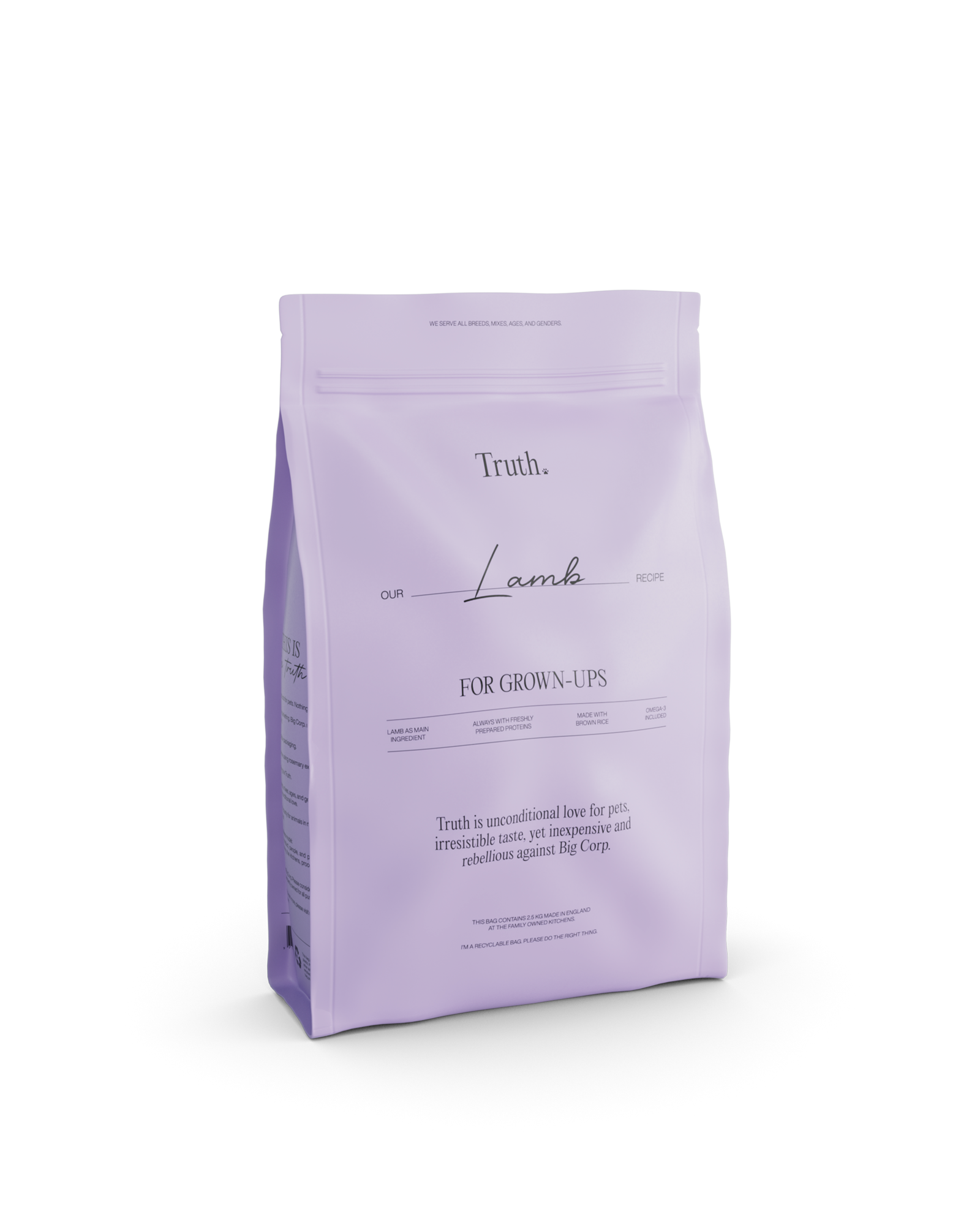 TRUTH PETS LAMB, 2,5KG